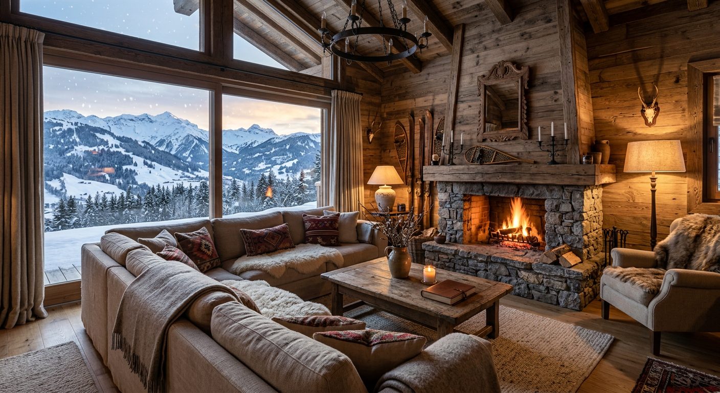 Savoyard Stone Chalet in Megeve — image 42