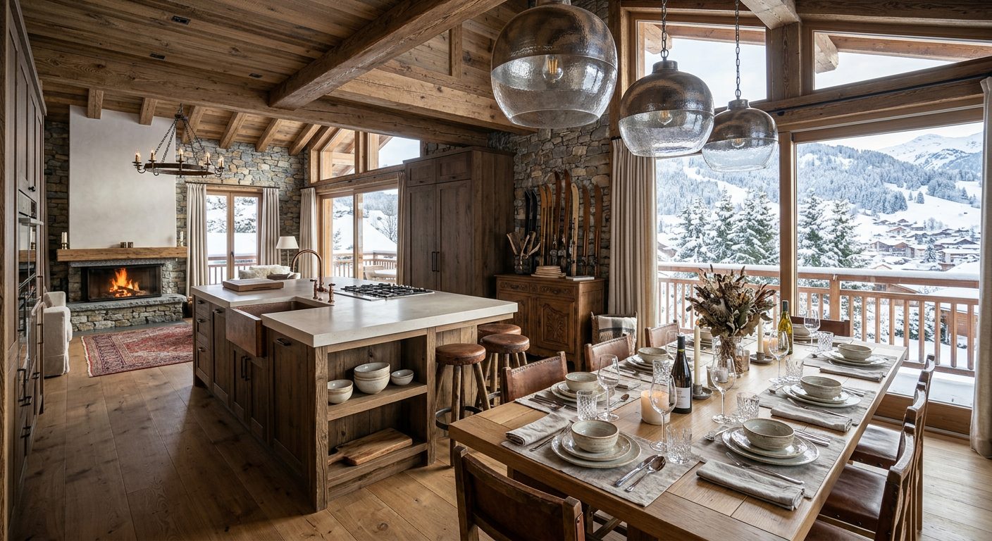 Savoyard Stone Chalet in Megeve — image 43