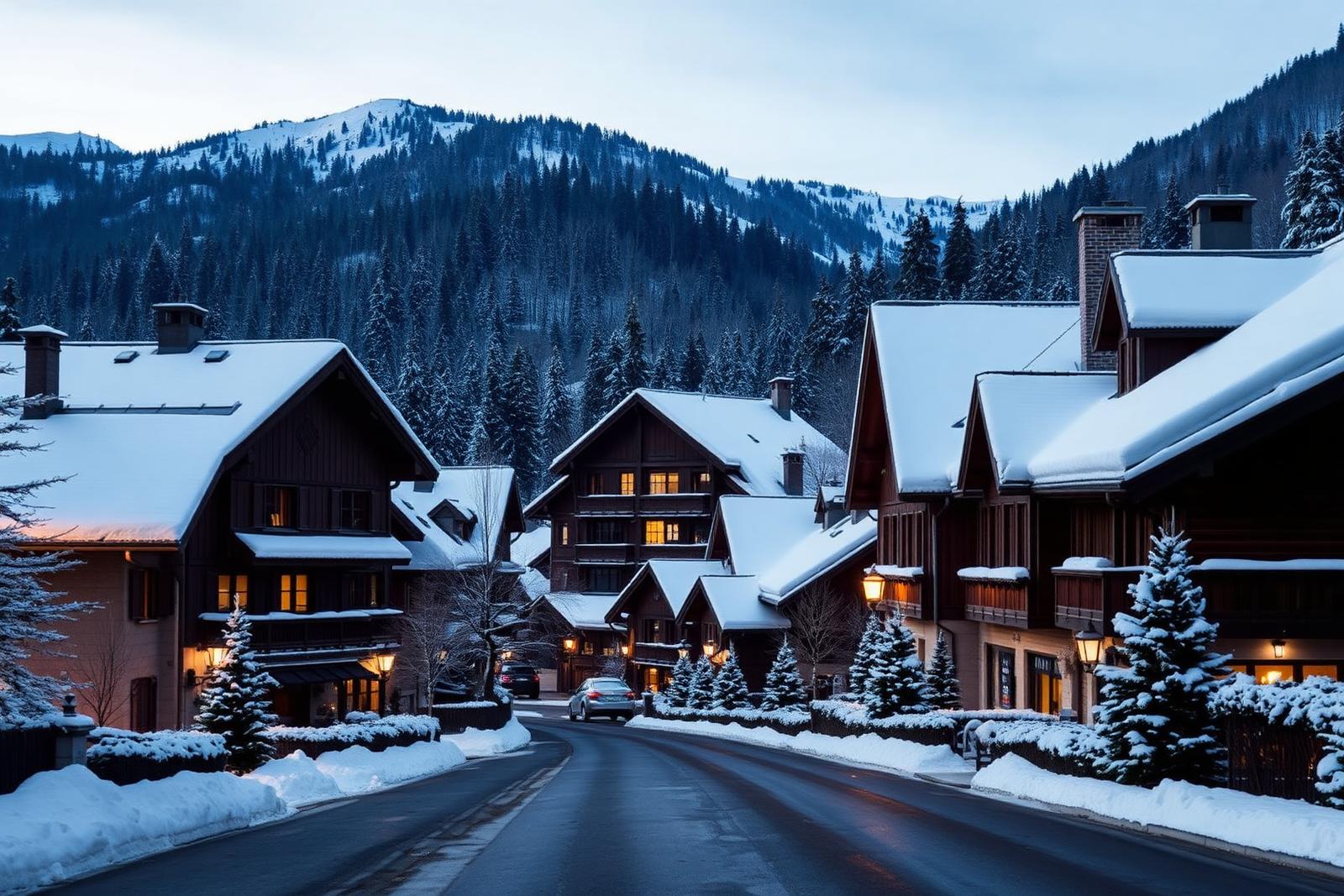 Megève ski resort, France